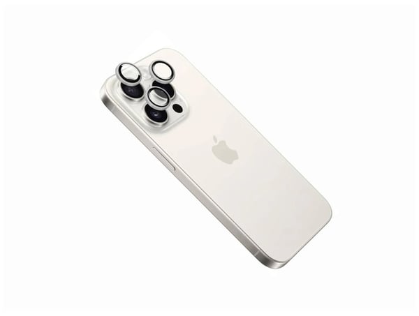 FIXED FIXGC2-1202-SL, Apple, iPhone 15 Pro/15 Pro Max, Ripebestandig, Skittbestandig, Gjennomsiktig, Sølv, 3 stykker