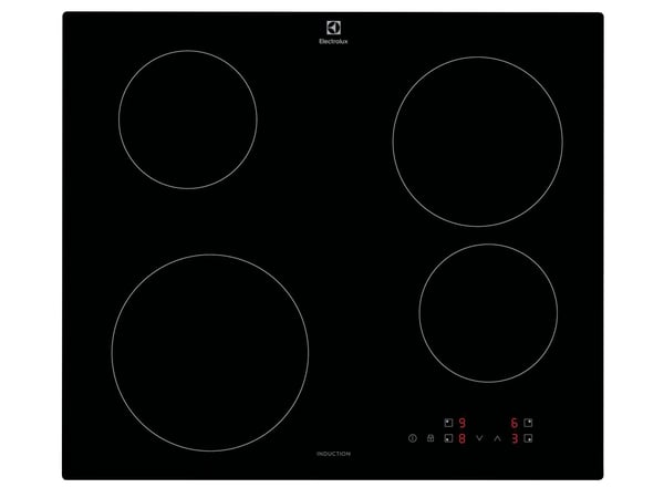 Electrolux Serie 300 LIB60420CK, Musta, Sisäänrakennettava, 59 cm, Vyöhykeinduktiokeittotaso, Keraaminen, 4 vyöhykettä (vyöhykkeitä)