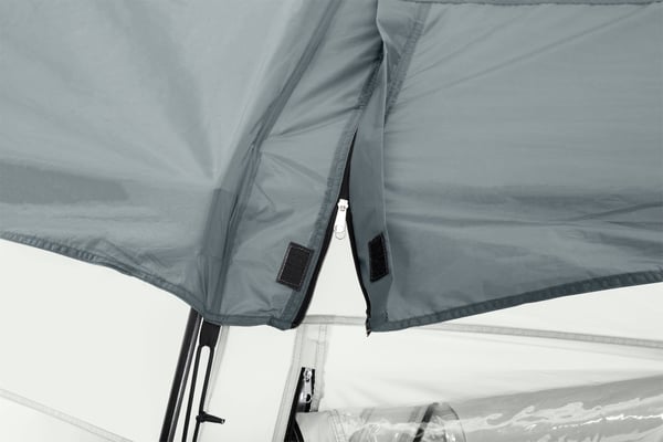 Bestway 58612, Bassengkuppel, Basseng på bakken, Rund, Grå, Gjennomsiktig, Hvit, PVC, Polyester, 2 dører