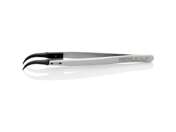 Knipex 92 81 03, Rustfritt stål, Svart, Rustfritt stål, Konisk, Buet, 17 g, 15 mm