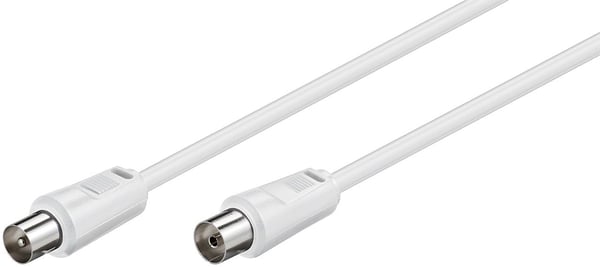 Tecline 5m IEC_169-2 M - IEC_169-2 F, 5 m, IEC_169-2, IEC_169-2, Valkoinen