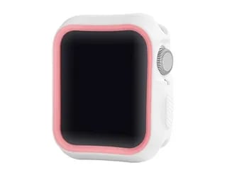 Devia Dazzle, Kotelo, Älykello, Vaaleanpunainen, Valkoinen, Apple, Watch 4 44mm, Pölynkestävä, Naarmuuntumisenkestävä