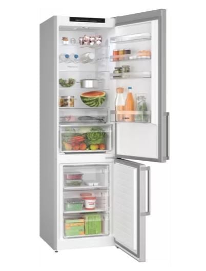 Bosch Serie | 4 KGN39VICT - Kjøleskap/fryser - bunnfryser - bredde: 60 cm - dybde: 66.5 cm - høyde: 203 cm - 363 liter - Klasse C - rustfritt stål