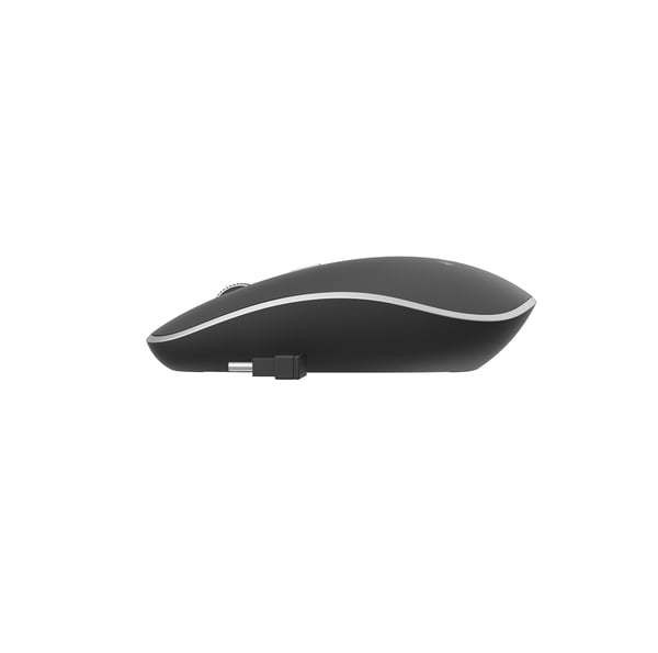 Gembird MUSW-4BSC-01, Molempikätinen, Optinen, RF Wireless + USB Type-C, 1600 DPI, Musta