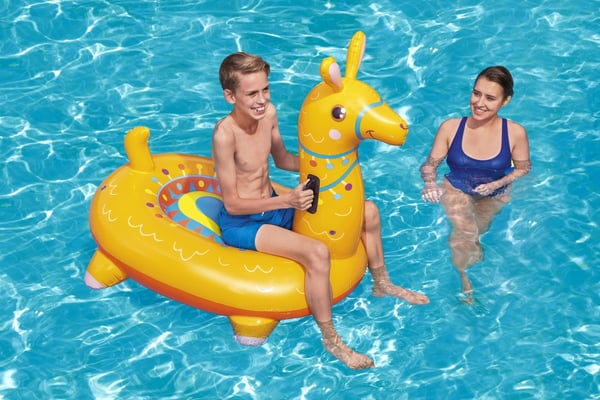 Bestway 41434, Flerfarget, Gult, Rideflåte, Monokromatisk, PVC, Gutt/Jente, 45 kg