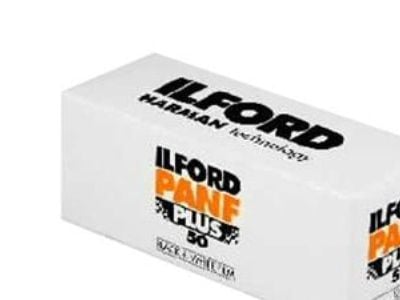 Ilford PAN F Plus - Lajittelu/hvid-filmi - 120 (6 cm) - ISO 50