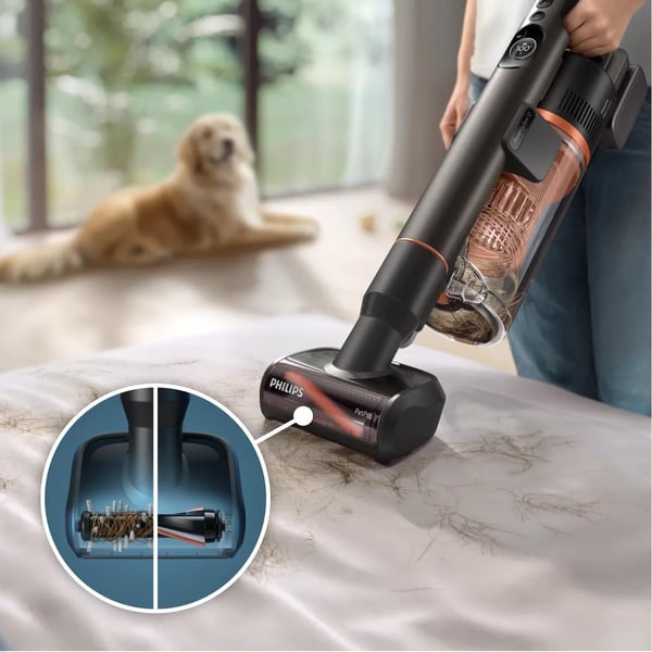 Philips Aqua 7000 XC7163/01 sladdlös skaftdammsugare 0,6 l våt/torr, blå