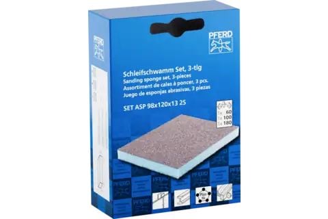 PFERD 44698011 HEST PFERD vedenpitävä Hiomasieni 98x120x13 mm A60, A100, A180 kahdella sivulla yleiskäyttöön 1 kpl.