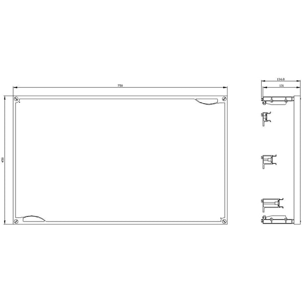 Siemens 8GK4401-3KK32, Hvit, CE, Tyskland, 750 mm, 450 mm, 3,29 kg