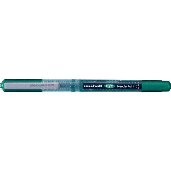 Kulepenn Uni-ball eye UB-165, mikro, nålespiss, skrivefarge grønn - (12 stk.)