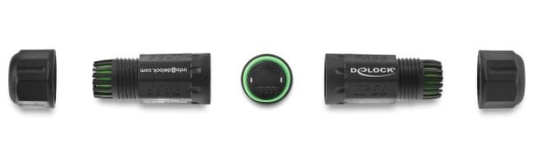 DeLOCK 90098, musta, Muovi, 1 kpl, Suora, M16, 4,5 mm