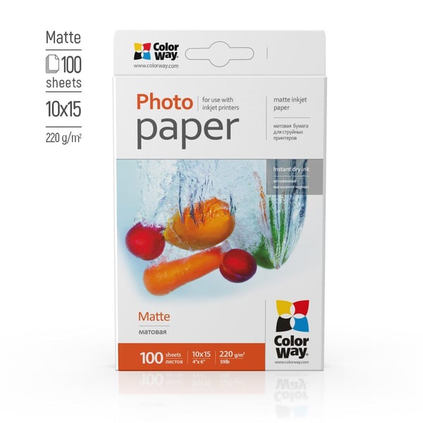 Colorway PM2201004R, Matta, 220 g/m², 10x15 cm, Esite, Kalenteri, Cards and gift wraps, Daily use, Office printing, Kuva, Photo collage, Photo..., ...