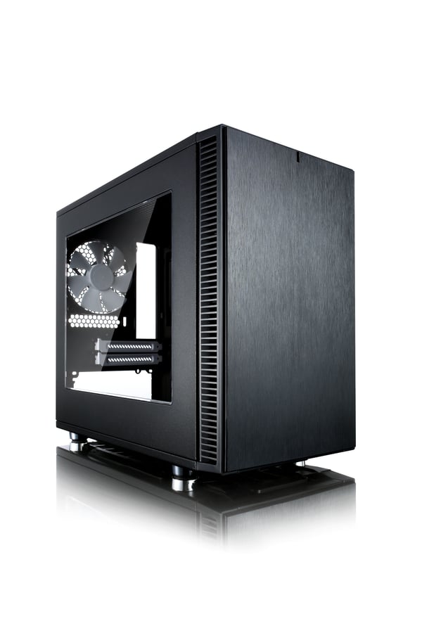 Fractal Design Define Nano S ITX-kotelo, ikkunalla, musta, ilman virtalähdettä