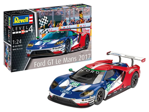Revell Ford GT Le Mans 2017, Modellbil, 12 År, Multifärg, Modell av landfordon, Ej för barn under 36 månader, 94 mm