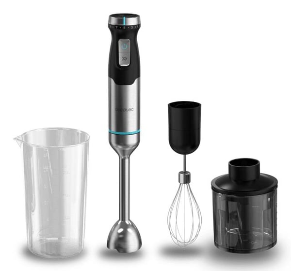 Cecotec Power Pulsar 2300MAX Cream&Crrush, Stavmixer, 2300 W, Svart, Rostfritt stål