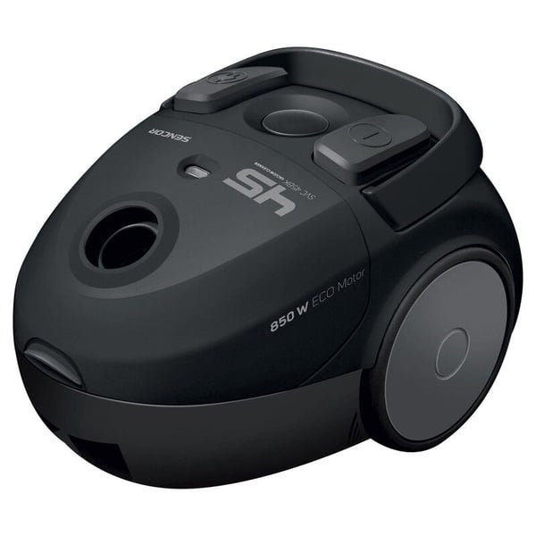 Sencor SVC 45BK-EUE3, 850 W, Trommelvakuum, Tørr, Støv pose, 1,5 l, Filtrering
