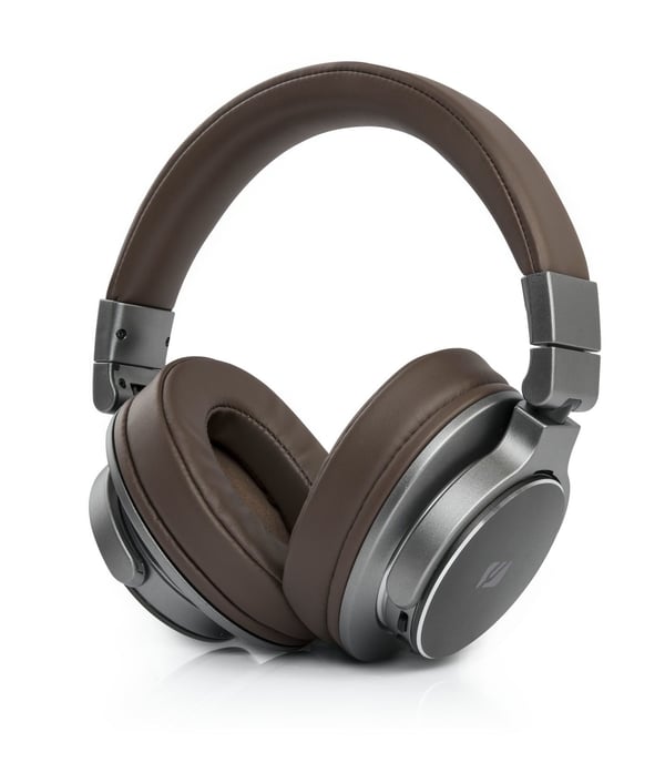 Muse M-278 BT on-ear-hodetelefoner Bluetooth, brun/sølv