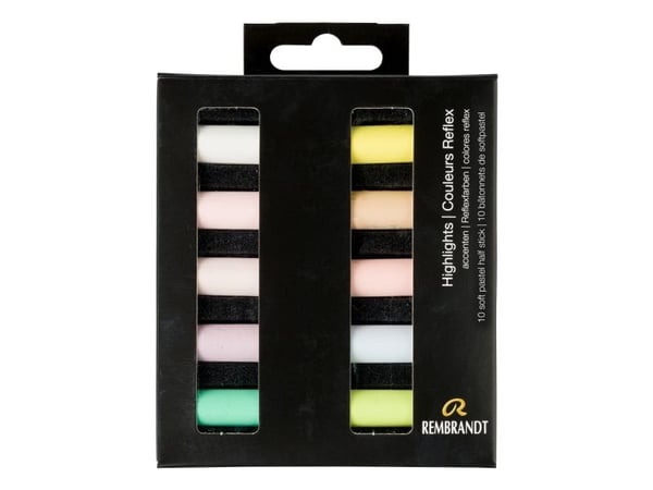 Rembrandt soft pastell set Highlights | 10 halvpastellkritor
