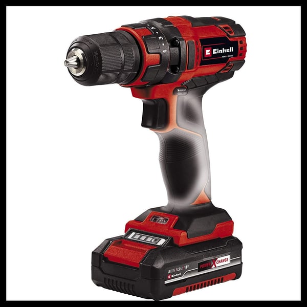 Einhell 4513914, Elektrisk skrutrekker, 18 V, Lithium-Ion (Li-Ion), 185 mm, 63 mm, 188 mm