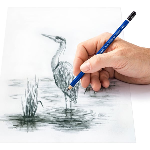 STAEDTLER Mars Lumograph 100A - Vannfargeblyant - grafitt - 4B, 6B, 8B - 3.6 mm (en pakke 3)