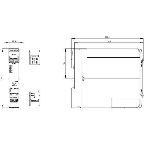 Siemens 3RK2200-0CG00-2AA2 PLC compact -moduuli