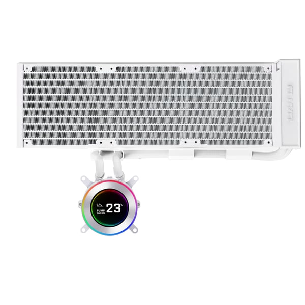 Lian Li GA II Hydroshift II LCD-C 360N, Alt-i-ett væskekjøler, Hvit