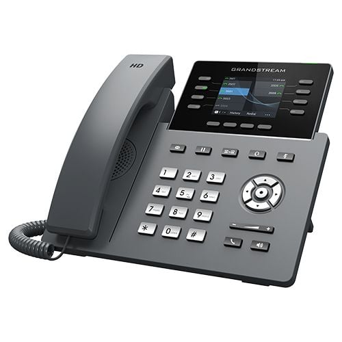 Grandstream Networks GRP2624, IP Phone, Musta, Johdollinen puhelin, Kanavansisäinen, Kaistan ulkopuolella, SIP-tiedot, Valvoja, Käyttäjä, 8 linjat