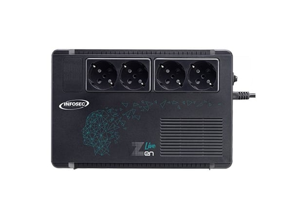 Infosec Zen Live 500, Linje-Interactive, 0,5 kVA, 300 W, Sinus, 162 V, 290 V