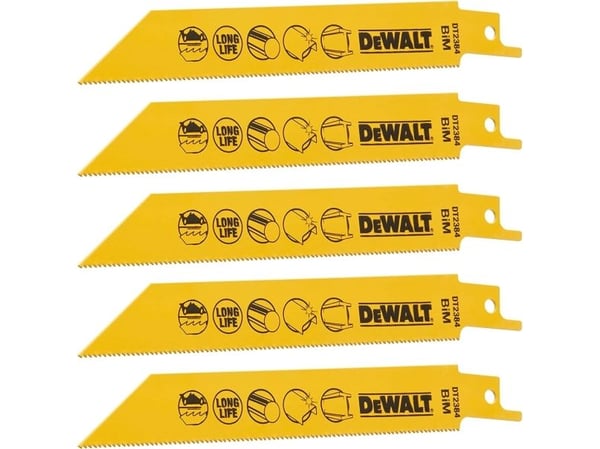Dewalt 152mm sapelisahan metalliterä 5kpl DT2384