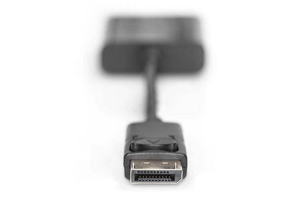 ASSMANN - DisplayPort-adapter - DisplayPort (hane) till HD-15 (VGA) (hona) - 15 cm - formpressad - svart