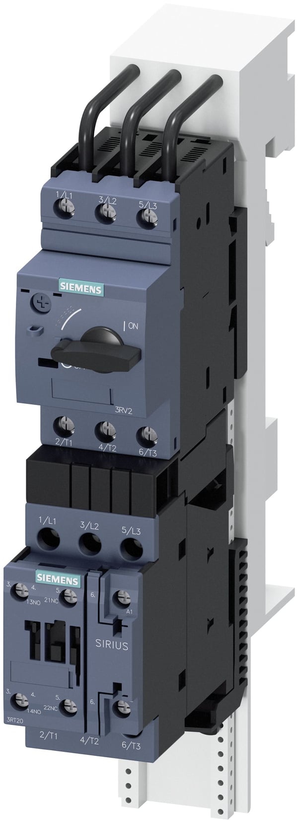 Siemens 3RA2120-1GD24-0AP0 3RA21201GD240AP0 Forbrugsafgrening Motorydelse ved 400 V 2,2 kW 690 V Nominel strøm 4,9 A