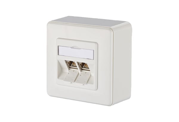 METZ CONNECT 1309120002-E, RJ-45, 6a, valkoinen, 85 mm, 43 mm, 85 mm, 85 mm