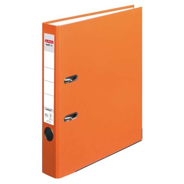 Herlitz maX.file, A4, Oppbevaring, Polypropylen (PP), Oransje, Jekk, 1 stykker