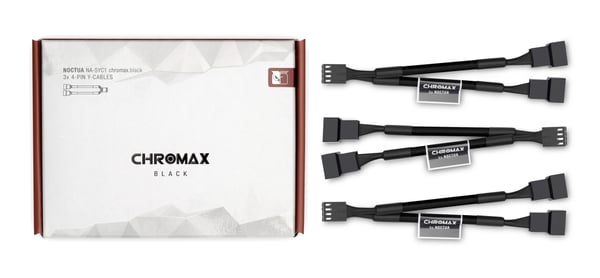 Noctua NA-SYC1 4-polig PWM Y-kabel, 4-polig hona till 2 x 4-polig hane, 2-pack
