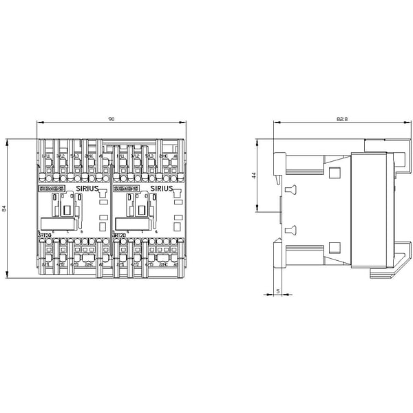Siemens 3RA2315-8XB30-2AB0, 84 mm, 97 mm, 109 mm, 112 mm, 580 g, 1 kpl