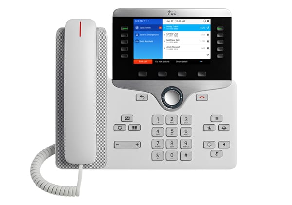 Cisco IP Phone 8851 - VoIP-telefon - SIP, RTCP, RTP, SRTP, SDP - 5 rader