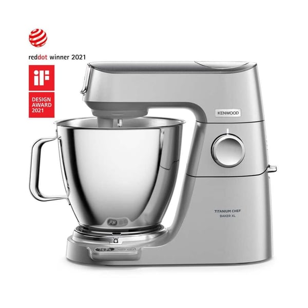Kenwood Titanium Chef Baker XL Silver KVL85.704SI, 7 l, Sølv, Rotasjon, Rustfritt stål, Rustfritt stål, 1200 W