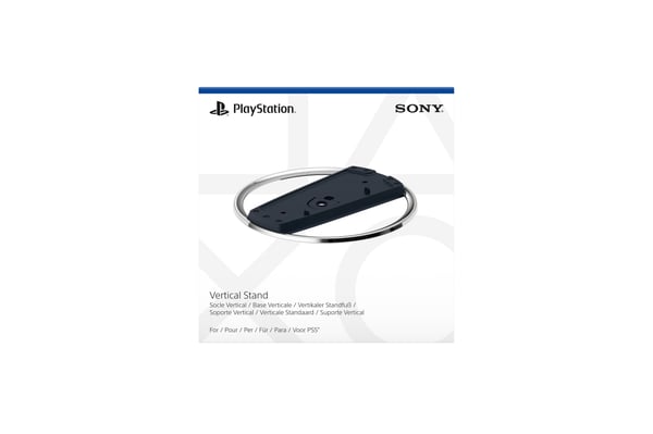 Sony PS5 Slim vertikalstativ, svart/krom