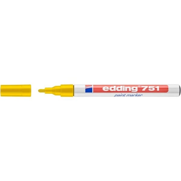 edding 751 paint - Markør - permanent - gul - pigmentblæk - 1-2 mm