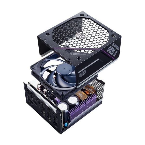 Cooler Master V Platinum V2 1600 - Strømforsyning (intern) - ATX12V 3.1/ EPS12V - 80 PLUS Platinum - AC 100-240 V - 1600 watt - aktiv PFC - Europa