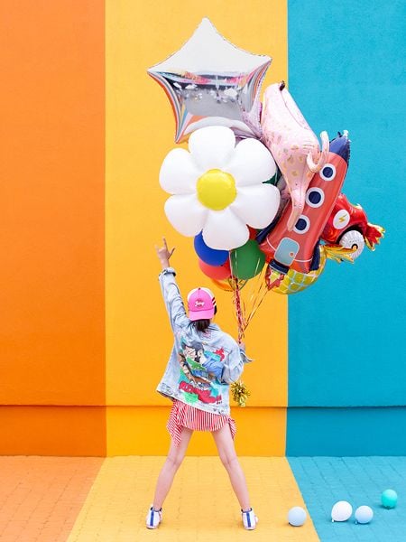 PartyDeco Rocket, Toy balloon, Assorterte farger, Rocket, 1150 mm, 440 mm, 50 stykker