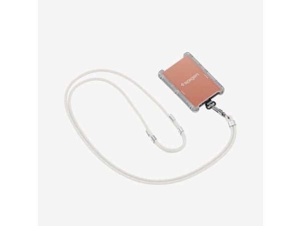 Spigen Cross Body Strap 2 Set, Rem, Vit, Tyg, Metall, Universal, 2 styck