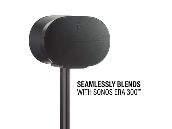 SANUS WSSE32 lattiajalustat Sonos Era 300 -kaiuttimille, musta, 2 kpl