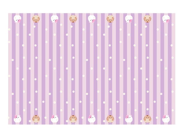 PartyDeco OBP9, Suorakulmainen, Paperi, Purppura, Kuvio, 1 kpl, 1200 mm