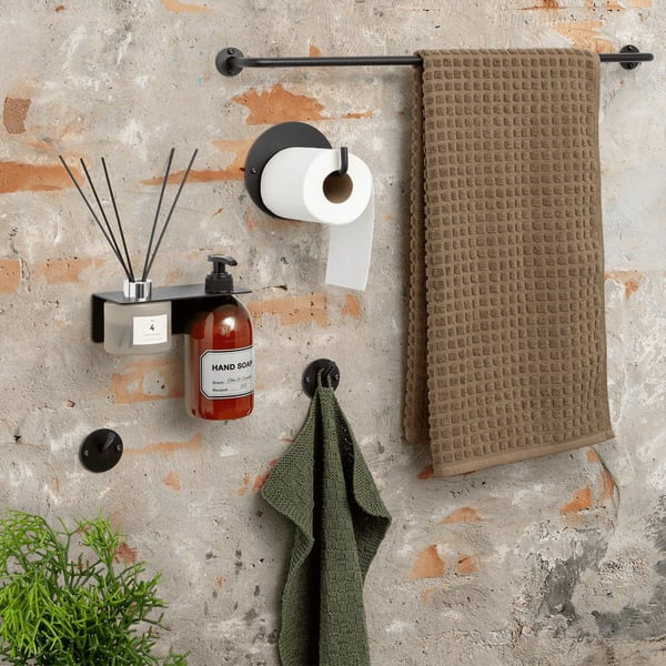 Håndklædestang 60 cm Sort