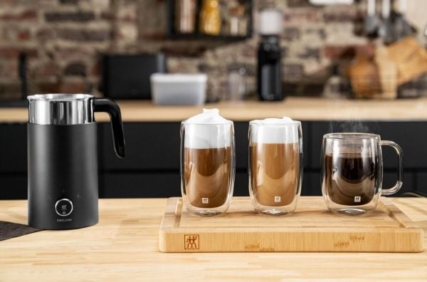 ZWILLING Enfinigy, Automatisk melkeskummer/varmer, Svart, Rustfritt stål, 400 ml, 200 ml, Varm & Kald