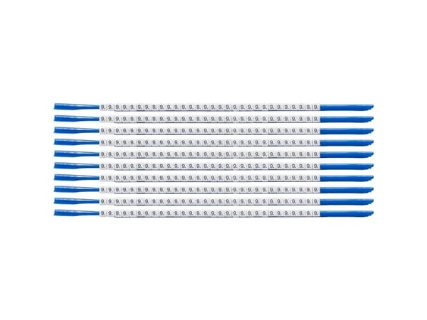 Brady SCN-07-9, Musta, Valkoinen, Nailon, 300 kpl, 1,9 mm, 2,4 mm