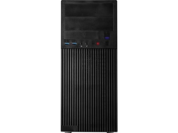 Inter-Tech IT-2815 Linear ATX miditower-skåp, svart