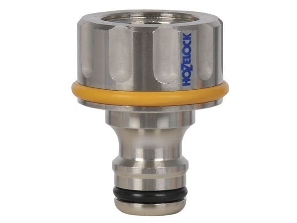 Hozelock 2046, Tap stik, 1/2", Messing, Nikkel, Nikkeli
