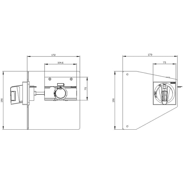 Siemens 3VA9257-0PK57 Katkaisijan lisävaruste 1 kpl, 1,83 kg, 115 mm, 110 mm, 150 mm